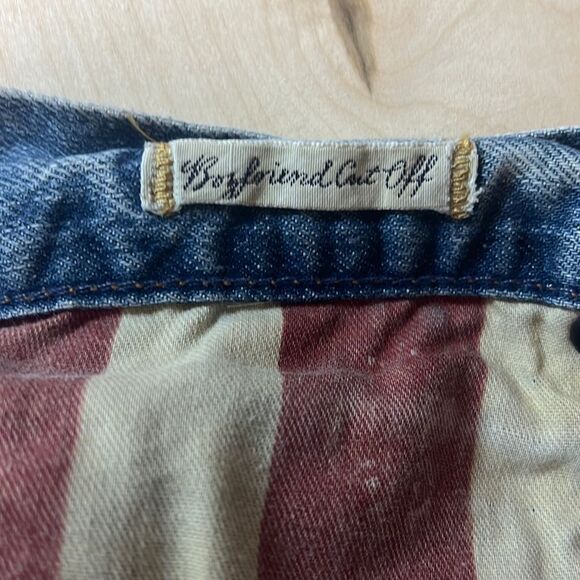 Denim & Supply Ralph Lauren Distressed Boyfriend Vintage Cut -Off Shorts Sz 25 - Picture 4 of 6